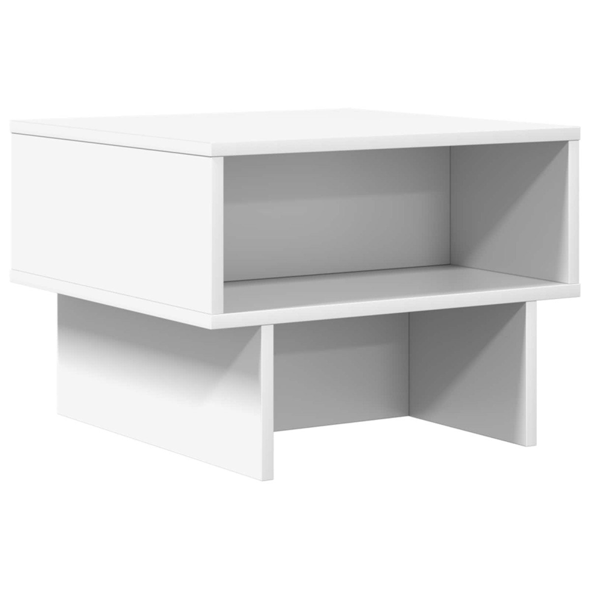 vidaXL Τραπεζάκι σαλονιού Λευκό 48 x 46 x 35 εκ. Επεξεργασμένο Ξύλο