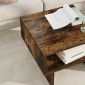 vidaXL Τραπεζάκι σαλονιού Καπνιστό Δρύς 48 x 46 x 35 εκ.