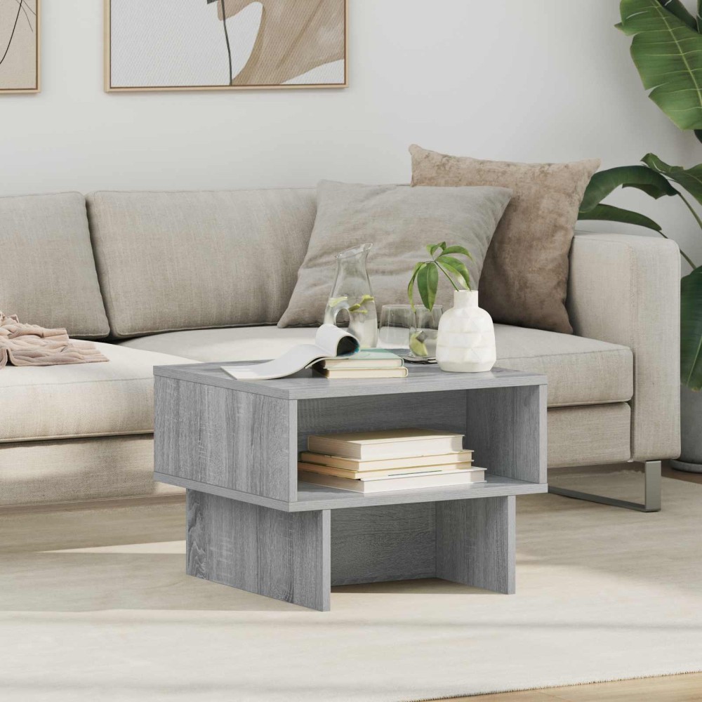 vidaXL Τραπεζάκι σαλονιού Γκρίζο Σονομα 48 x 46 x 35 εκ.