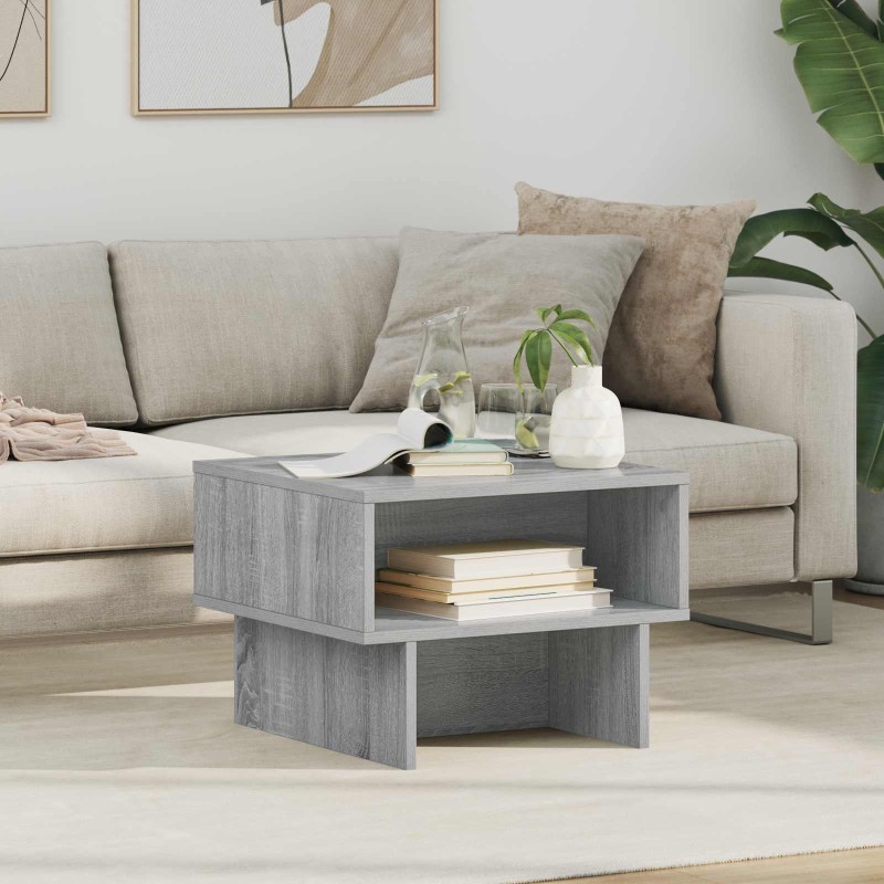 vidaXL Τραπεζάκι σαλονιού Γκρίζο Σονομα 48 x 46 x 35 εκ.