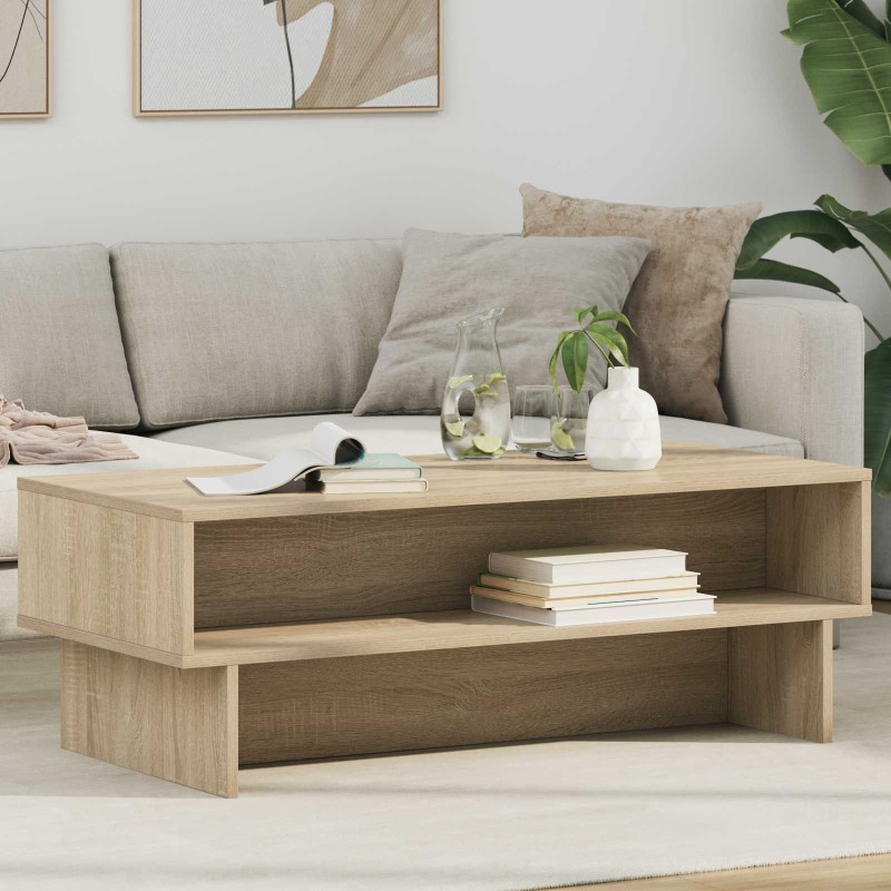 vidaXL Τραπεζάκι σαλονιού Δρύς Sonoma 100 x 46 x 35 εκ.