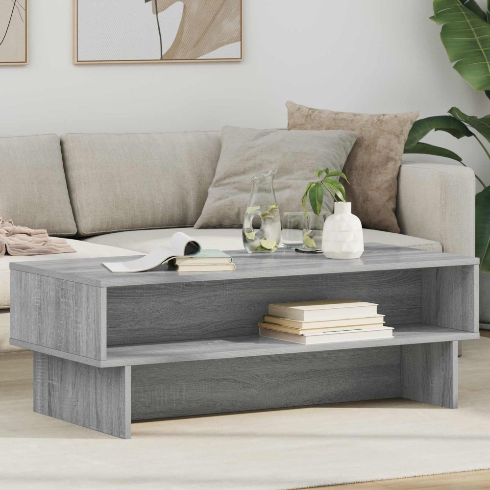 vidaXL Τραπεζάκι σαλονιού Γκρίζο Σονομα 100 x 46 x 35 εκ.
