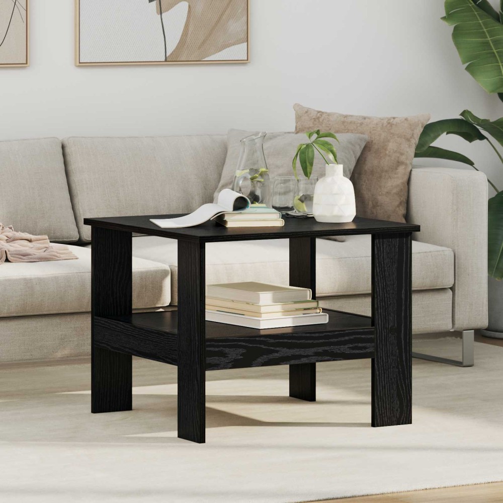 vidaXL Τραπεζάκι σαλονιού Μαύρη Οξυά 57 x 55 x 45 εκ