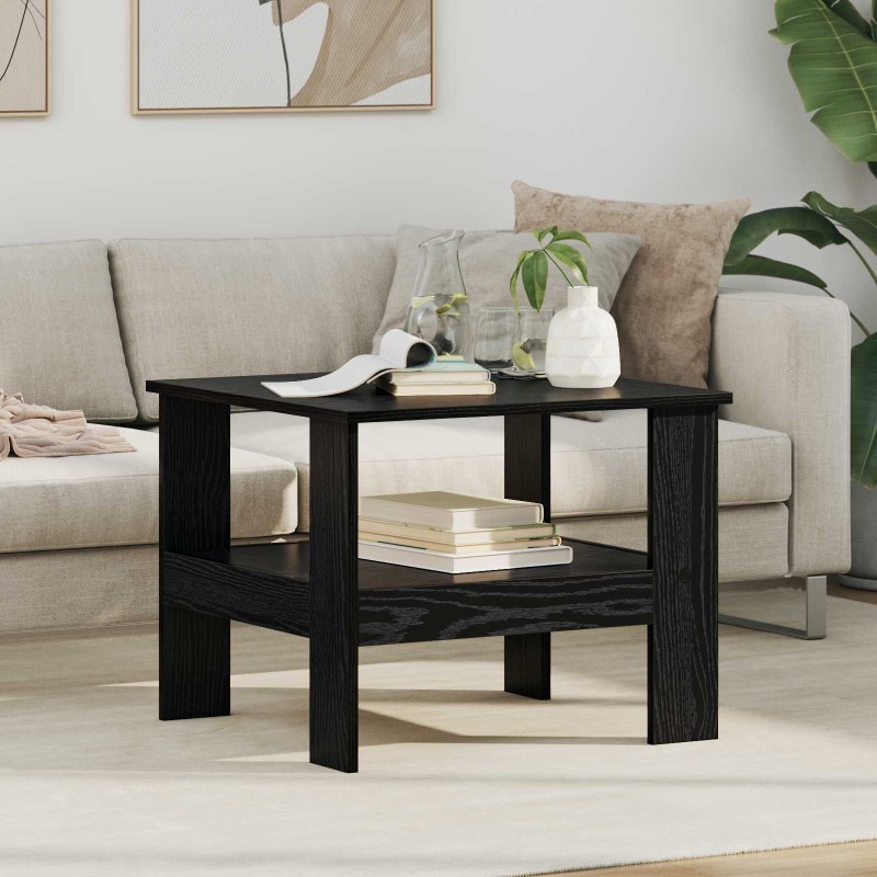 vidaXL Τραπεζάκι σαλονιού Μαύρη Οξυά 57 x 55 x 45 εκ