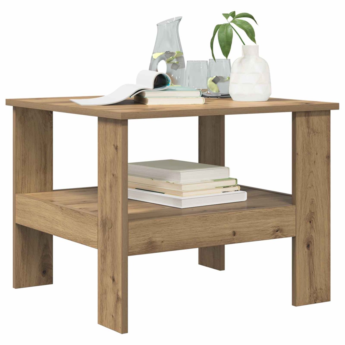 vidaXL Τραπεζάκι σαλονιού Artisan Oak 57 x 55 x 45 εκ