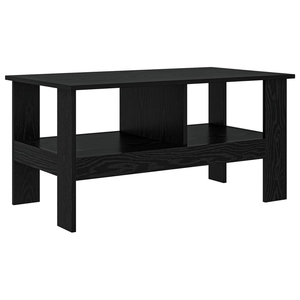 vidaXL Τραπεζάκι σαλονιού Μαύρη Οξυά 90 x 50 x 45 cm
