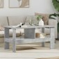 vidaXL Τραπεζάκι σαλονιού Σκυρόδεμα Γκρι 90 x 50 x 45 cm