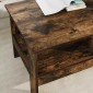 vidaXL Τραπεζάκι σαλονιού Καπνιστό Δρύς 90 x 50 x 45 cm