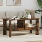 vidaXL Τραπεζάκι σαλονιού Καπνιστό Δρύς 90 x 50 x 45 cm