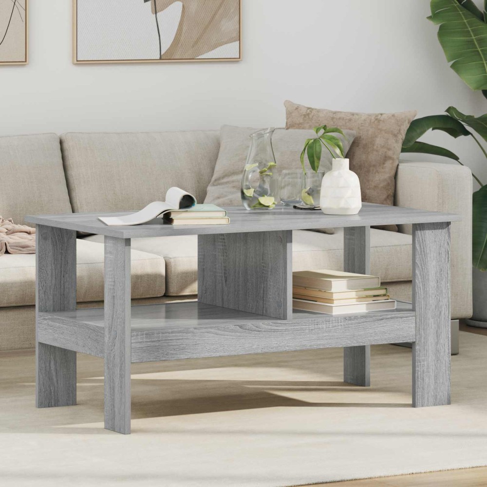 vidaXL Τραπεζάκι σαλονιού Γκρίζο Σονομα 90 x 50 x 45 cm