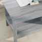 vidaXL Τραπεζάκι σαλονιού Γκρίζο Σονομα 90 x 50 x 45 cm