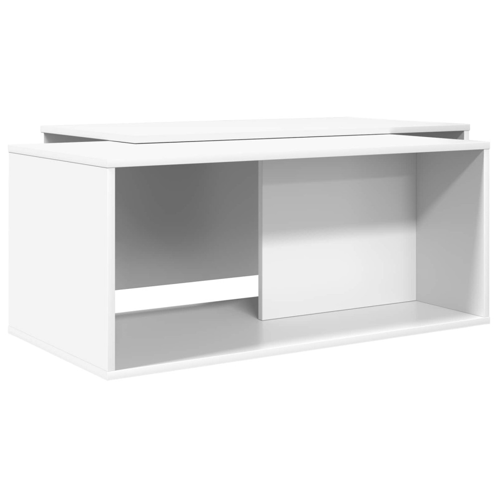 vidaXL Σετ Τραπεζιού Για Καφέ 2 τμχ. Λευκό 90 x 48 x 40 εκ