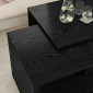 vidaXL Σετ Τραπεζιού Για Καφέ 2 τμχ. Μαύρη Οξυά 90 x 48 x 40 εκ