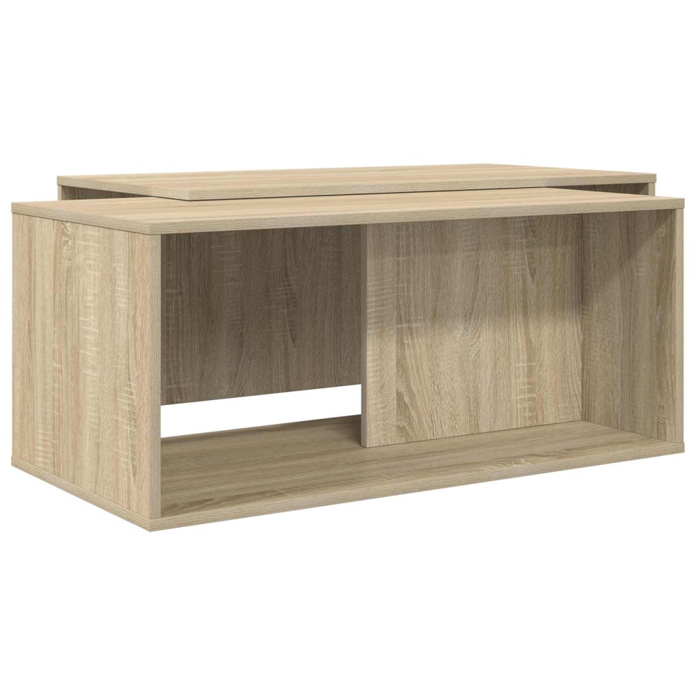 vidaXL Σετ Τραπεζιού Για Καφέ 2 τμχ. Δρύς Sonoma 90 x 48 x 40 εκ