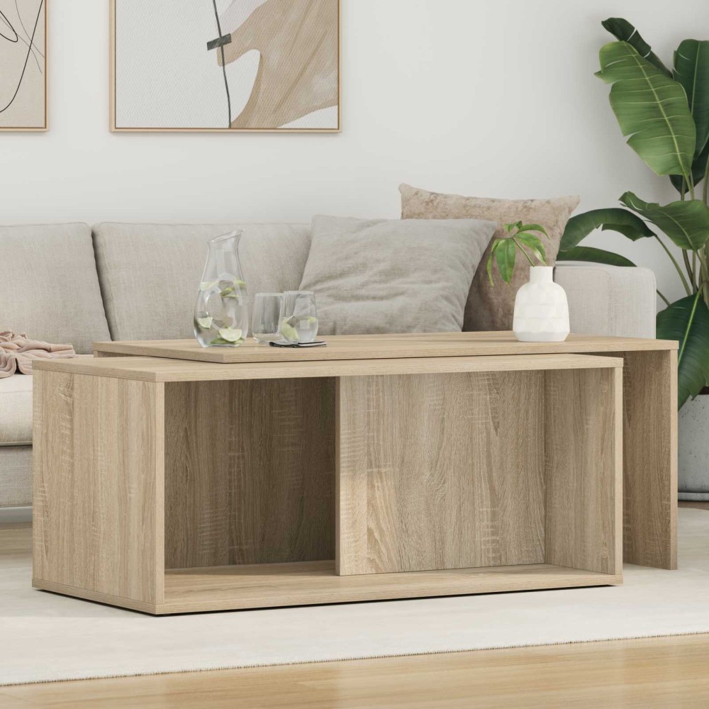 vidaXL Σετ Τραπεζιού Για Καφέ 2 τμχ. Δρύς Sonoma 90 x 48 x 40 εκ
