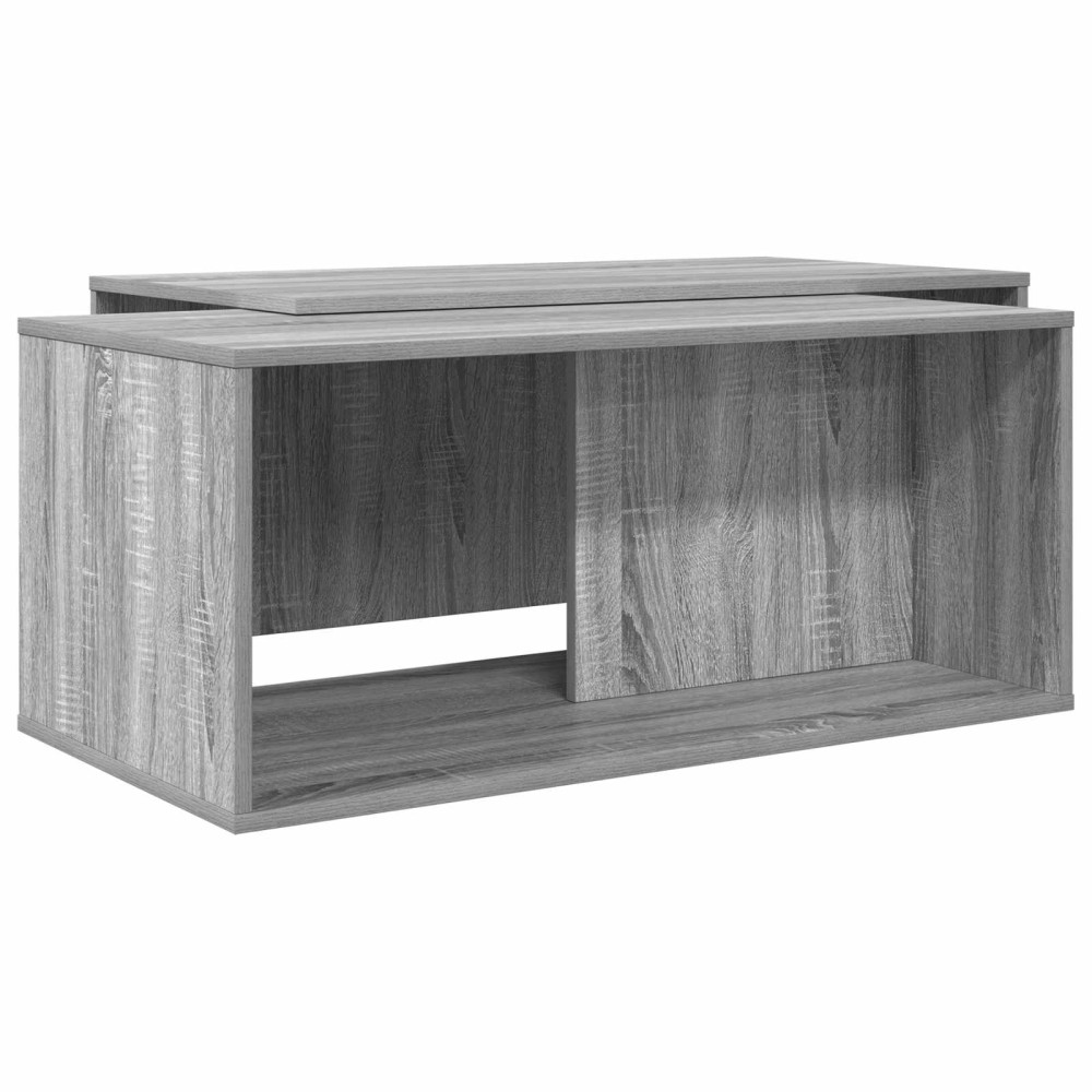 vidaXL Σετ Τραπεζιού Για Καφέ 2 τμχ. Γκρίζο Σονομα 90 x 48 x 40 εκ