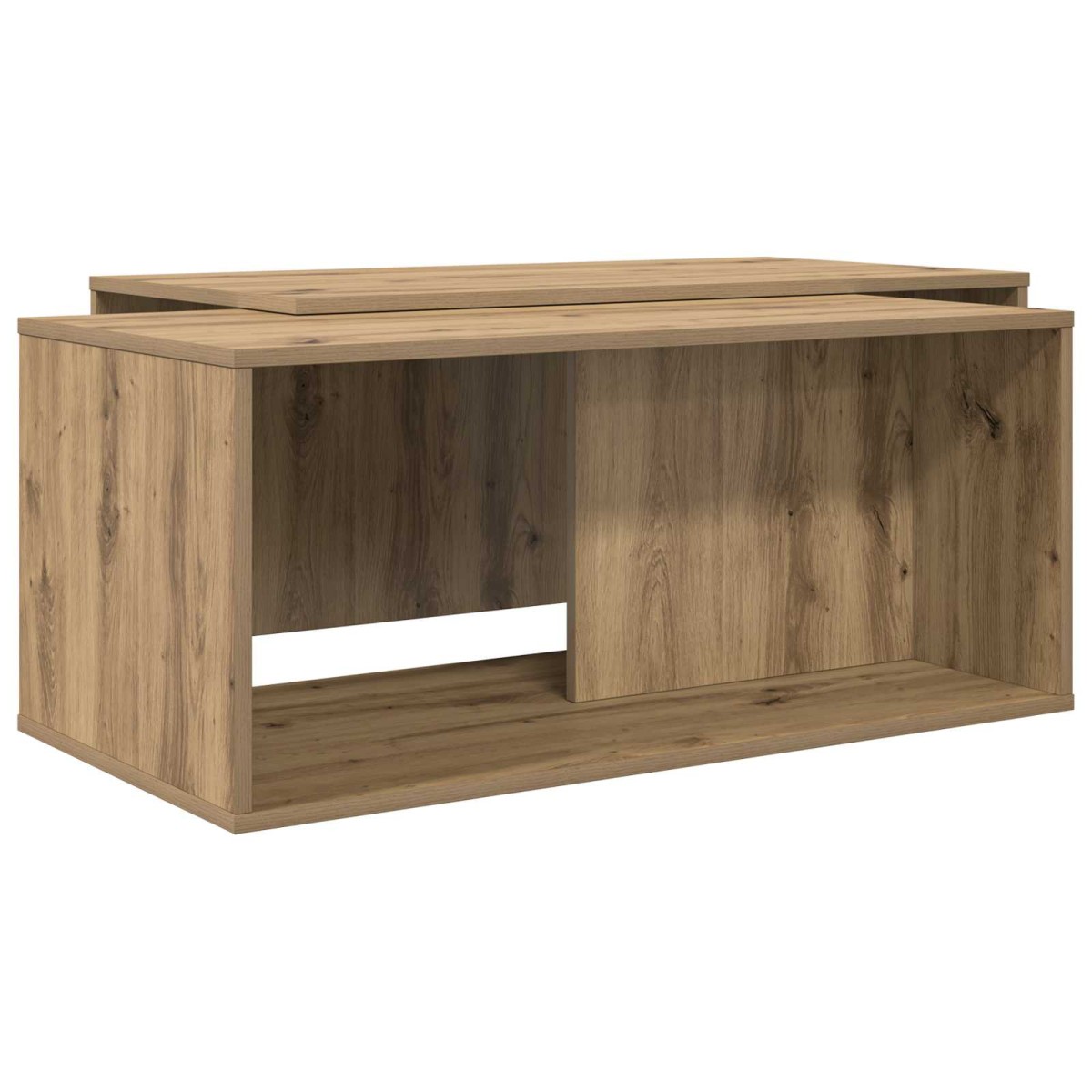 vidaXL Σετ Τραπεζιού Για Καφέ 2 τμχ. Artisan Oak 90 x 48 x 40 εκ