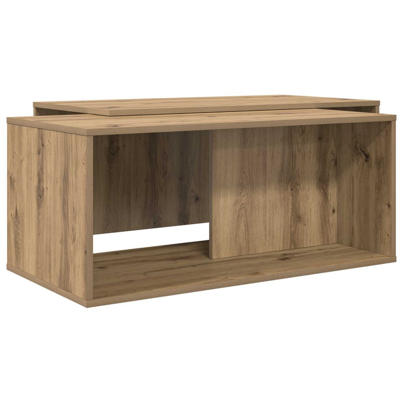 vidaXL Σετ Τραπεζιού Για Καφέ 2 τμχ. Artisan Oak 90 x 48 x 40 εκ