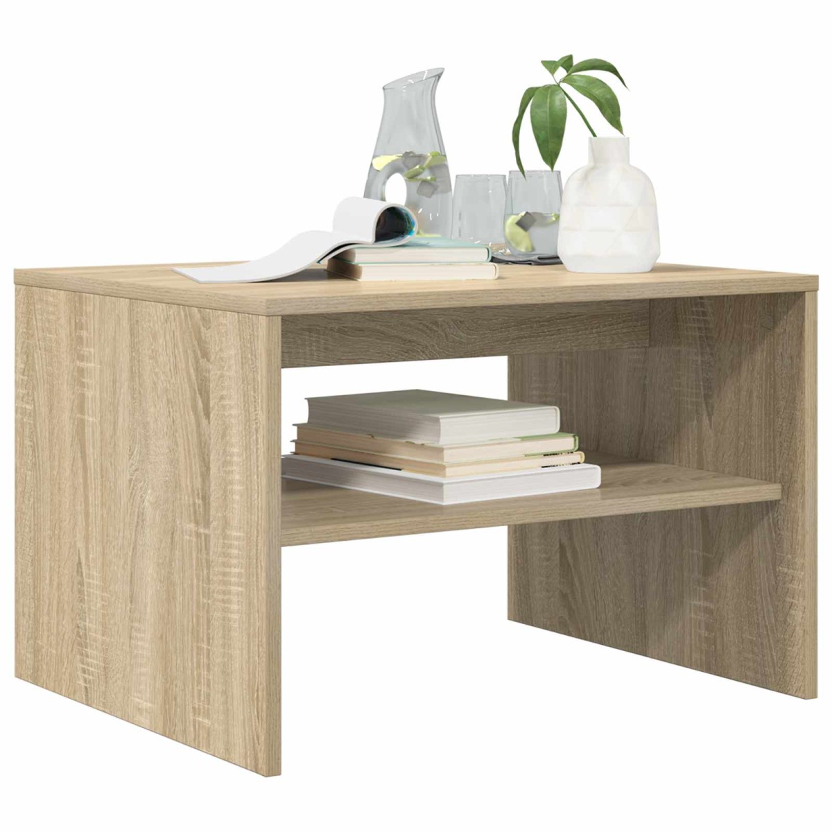 vidaXL Τραπεζάκι σαλονιού Δρύς Sonoma 60 x 50 x 40 εκ