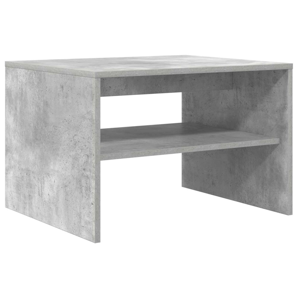 vidaXL Τραπεζάκι σαλονιού Σκυρόδεμα Γκρι 60 x 50 x 40 εκ