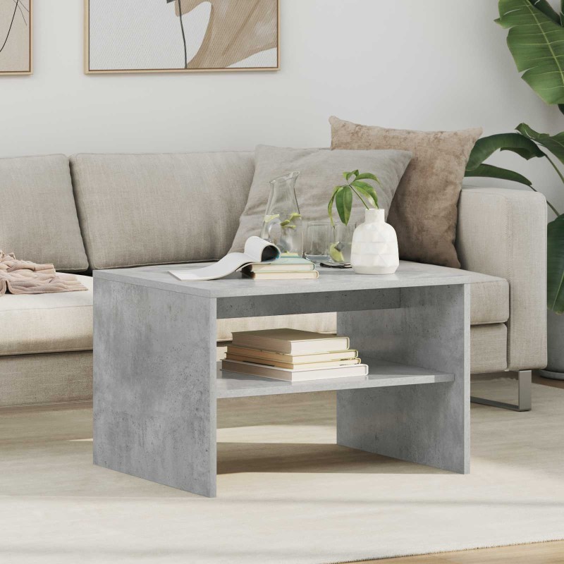 vidaXL Τραπεζάκι σαλονιού Σκυρόδεμα Γκρι 60 x 50 x 40 εκ