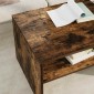 vidaXL Τραπεζάκι σαλονιού Καπνιστό Δρύς 60 x 50 x 40 εκ
