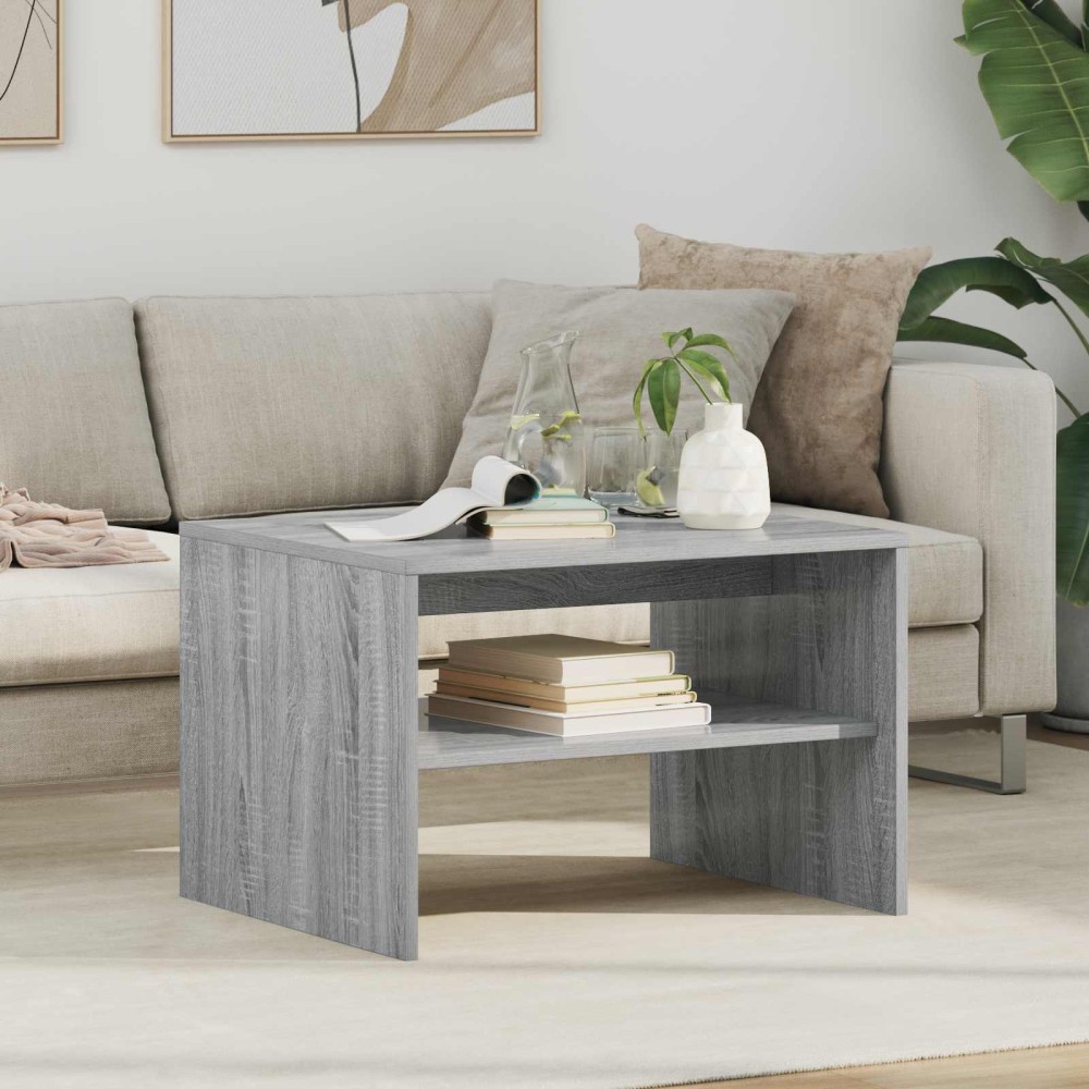 vidaXL Τραπεζάκι σαλονιού Γκρίζο Σονομα 60 x 50 x 40 εκ