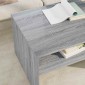vidaXL Τραπεζάκι σαλονιού Γκρίζο Σονομα 60 x 50 x 40 εκ