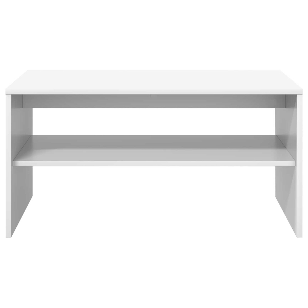 vidaXL Τραπεζάκι σαλονιού Λευκό 80 x 50 x 40 cm Επεξεργασμένο Ξύλο