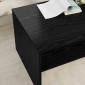 vidaXL Τραπεζάκι σαλονιού Μαύρη Οξυά 80 x 50 x 40 cm