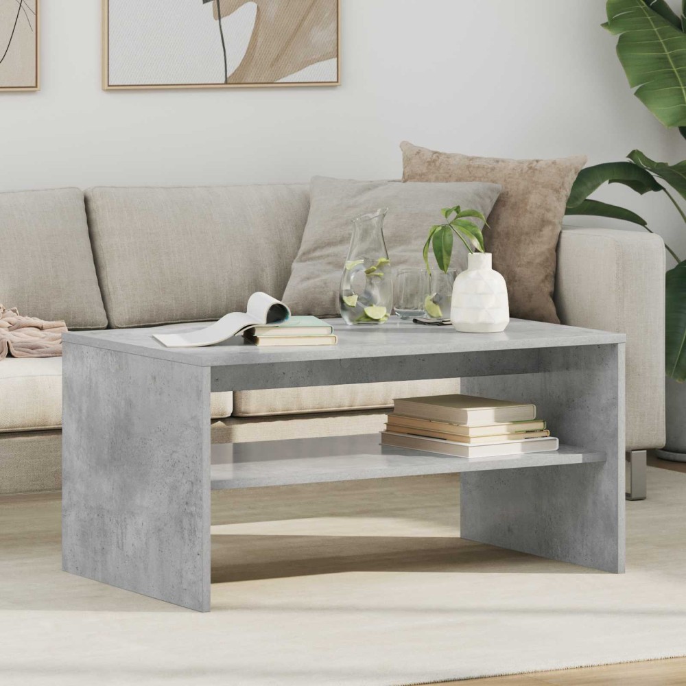 vidaXL Τραπεζάκι σαλονιού Σκυρόδεμα Γκρι 80 x 50 x 40 cm