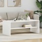 vidaXL Τραπεζάκι σαλονιού Λευκό 100 x 50 x 40 cm Επεξεργασμένο Ξύλο