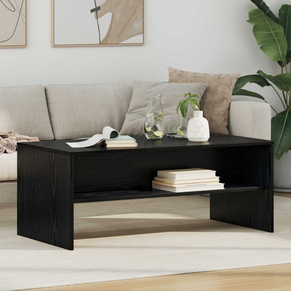 vidaXL Τραπεζάκι σαλονιού Μαύρη Οξυά 100 x 50 x 40 cm