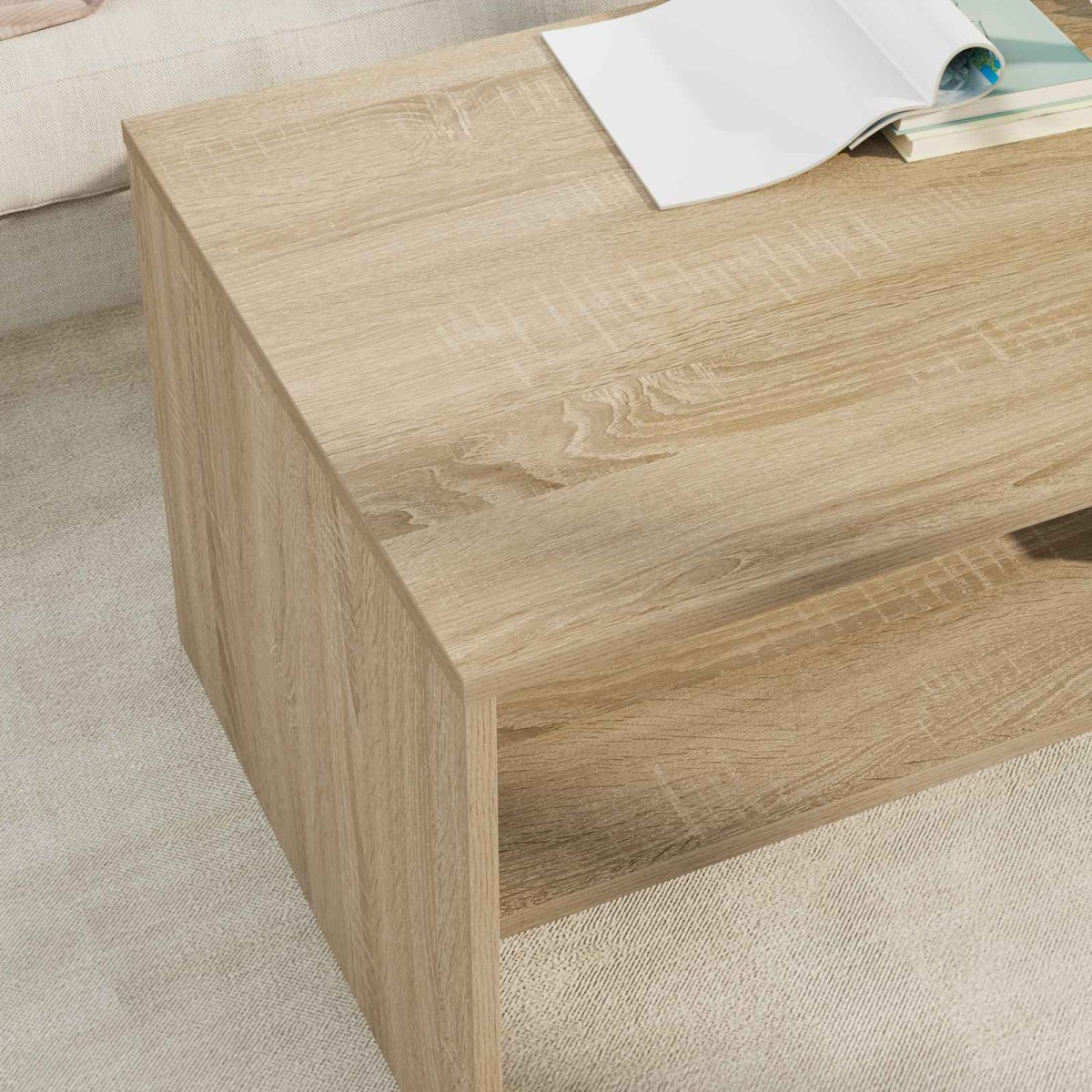 vidaXL Τραπεζάκι σαλονιού Δρύς Sonoma 100 x 50 x 40 cm
