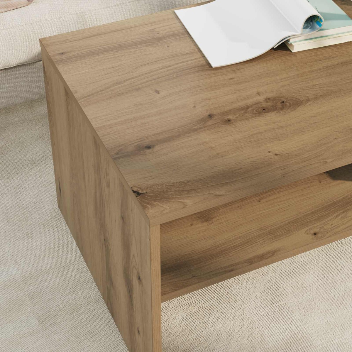 vidaXL Τραπεζάκι σαλονιού Artisan Oak 100 x 50 x 40 cm