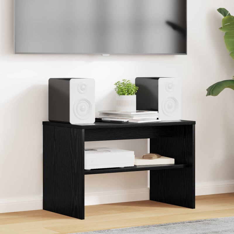 vidaXL Ντουλάπι TV 60 x 35 x 40 εκ. Μαύρη Οξυά Επεξεργασμένο Ξύλο