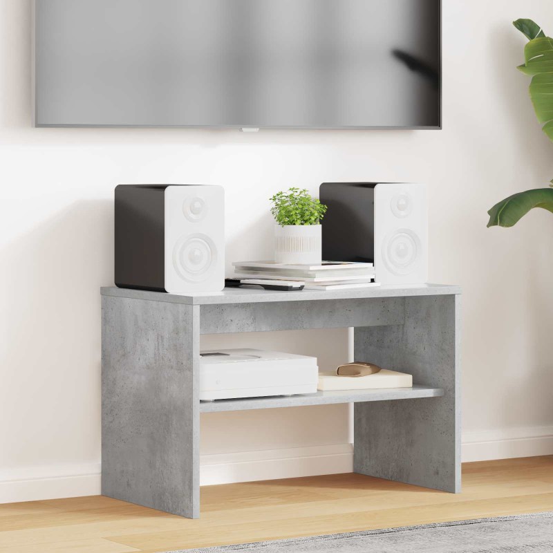 vidaXL Ντουλάπι TV 60 x 35 x 40 εκ. Σκυρόδεμα Γκρι Επεξεργασμένο Ξύλο