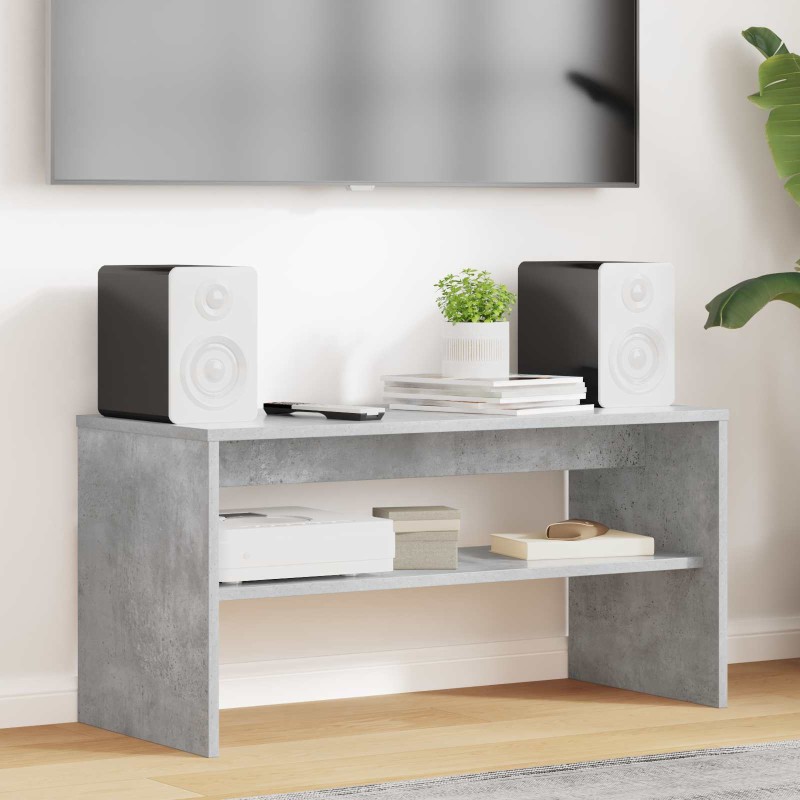 vidaXL Ντουλάπι TV 80 x 35 x 40 εκ Σκυρόδεμα Γκρι Επεξεργασμένο Ξύλο