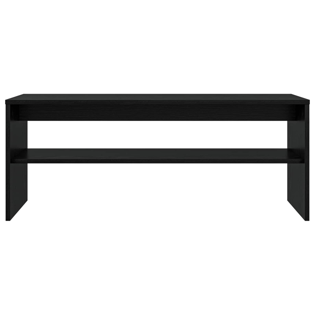 vidaXL Ντουλάπι TV 100 x 35 x 40 εκ Μαύρη Οξυά Επεξεργασμένο Ξύλο