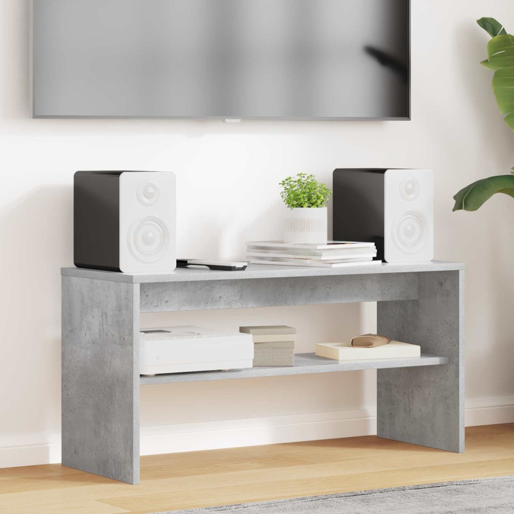 vidaXL Ντουλάπι TV 80 x 30 x 40 εκ Σκυρόδεμα Γκρι Επεξεργασμένο Ξύλο