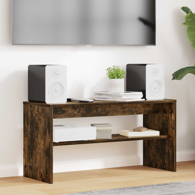 vidaXL Ντουλάπι TV 80 x 30 x 40 εκ Καπνιστό Δρύς Επεξεργασμένο Ξύλο