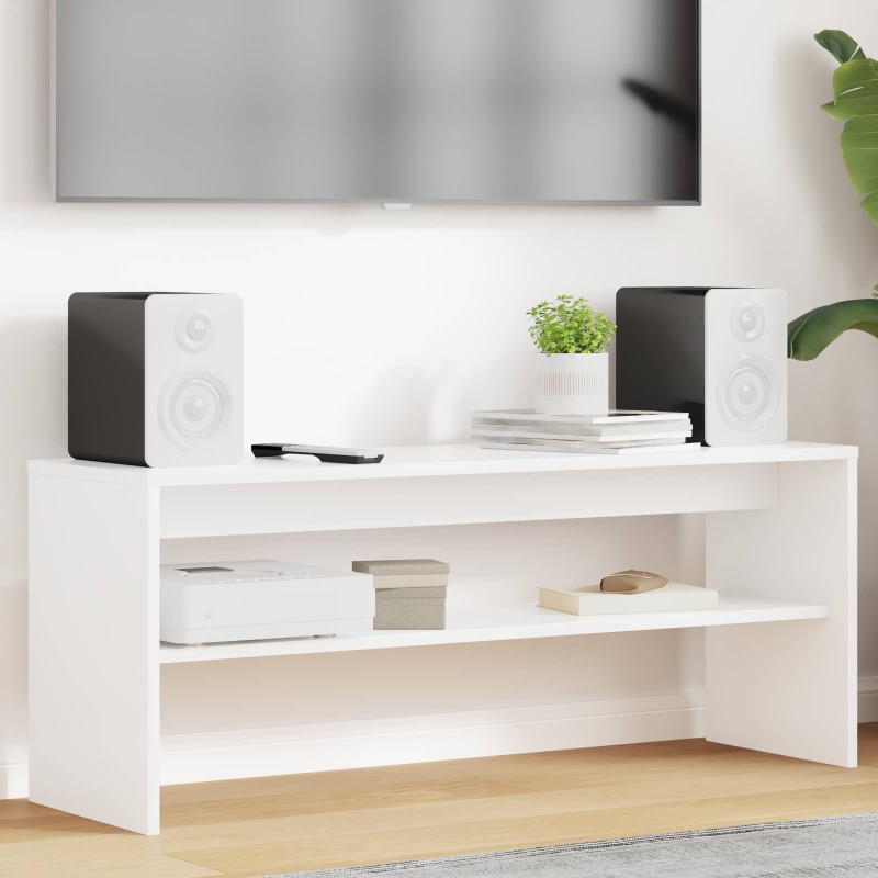 vidaXL Ντουλάπι TV 100 x 30 x 40 εκ Λευκό Επεξεργασμένο Ξύλο