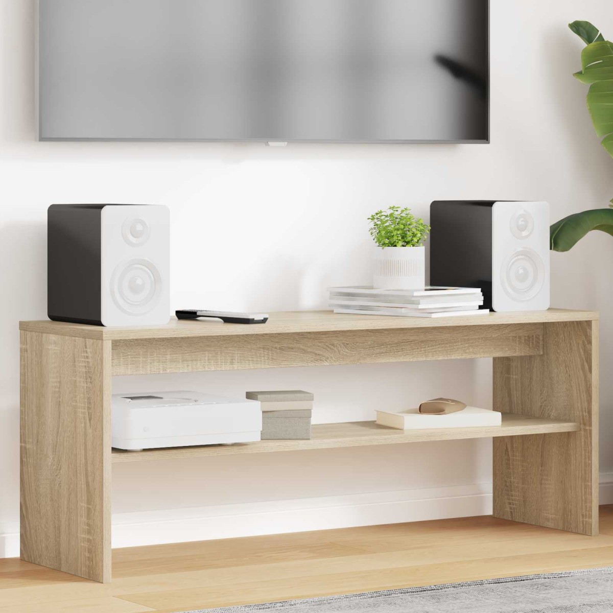 vidaXL Ντουλάπι TV 100 x 30 x 40 εκ Δρύς Sonoma Επεξεργασμένο Ξύλο