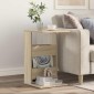vidaXL Τραπεζάκι Πλευράς Δρύς Sonoma 40 x 35 x 60,5 εκ