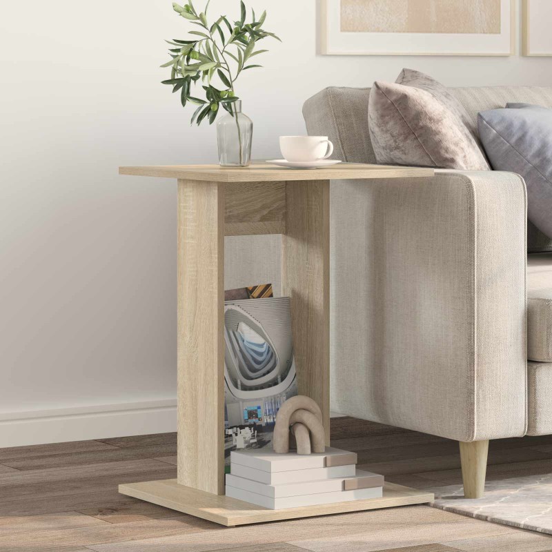 vidaXL Τραπεζάκι Πλευράς Δρύς Sonoma 45 x 40 x 62,5 εκ.
