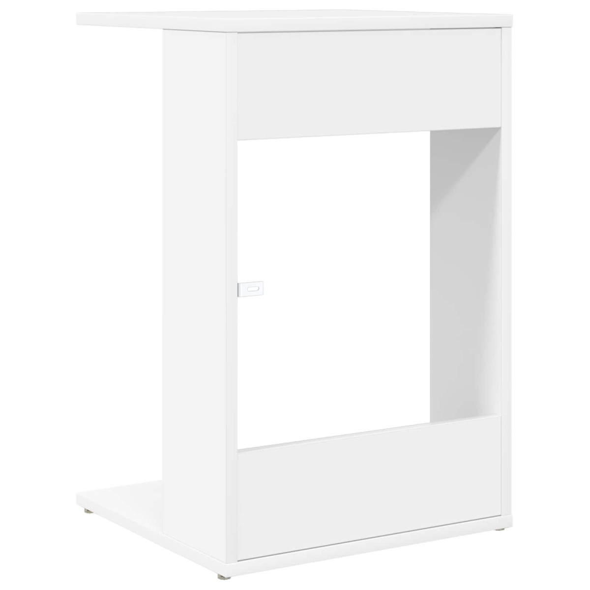 vidaXL Τραπεζάκι Πλευράς Λευκό 40 x 38 x 62,5 εκ Επεξεργασμένο Ξύλο