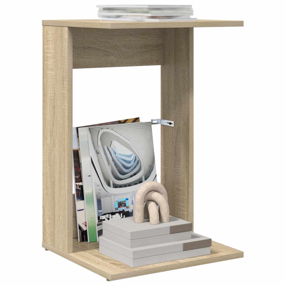 vidaXL Τραπεζάκι Πλευράς Δρύς Sonoma 40 x 38 x 62,5 εκ
