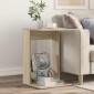vidaXL Τραπεζάκι Πλευράς Δρύς Sonoma 40 x 38 x 62,5 εκ