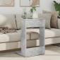 vidaXL Τραπεζάκι Πλευράς Σκυρόδεμα Γκρι 40 x 38 x 62,5 εκ