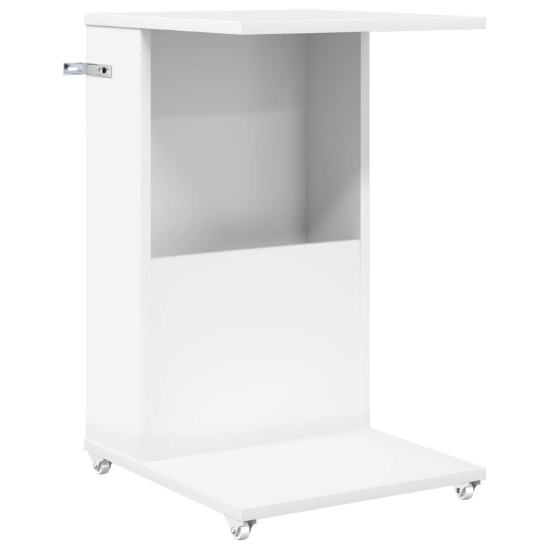 vidaXL Τραπεζάκι Πλευράς Λευκό 40 x 35 x 60 εκ. Επεξεργασμένο Ξύλο